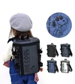 【】JOE COOL スヌーピー　ボックス型キッズリュック