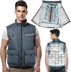 ✨1点物✨冷却ベスト 瞬間冷却 PCM 最大6時間冷感持続 クールベスト