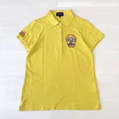 パーリーゲイツ レディース 半袖ポロシャツ ゴルフ 0 S スカル 刺繍 黄色