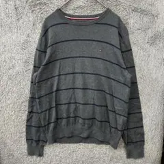【R203】 TOMMY HILFIGER ニット セーター サイズL ボーダー