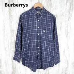 90s Burberrys マルチチェック ホースロゴ刺繍 BD シャツ