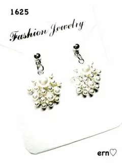 1625 シルバー　パール　つぶつぶ　ピアス　イヤリング　ハンドメイド