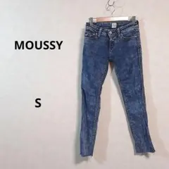 マウジー　MOUSSY　ブルー スキニーデニム　ストレッチ　Sサイズ /115