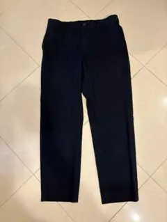 PLSTプラステ　ストレッチリネンミックススリムテーパードパンツ　ブルーLのサムネイル