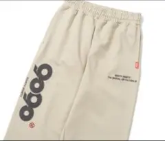 9090 Mスウェットパンツ　ベージュ　OG ロゴ　完売品