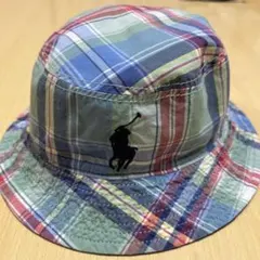 ポロラルフローレン　キッズハット　帽子　バケットハット　バケハ　リバーシブル