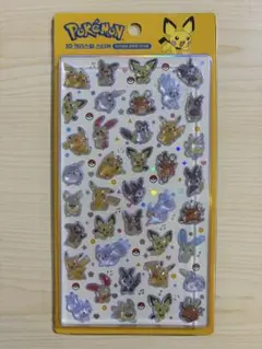 韓国限定 ポケモン ボンボンドロップシール バブルステッカー ピチュー 正規品