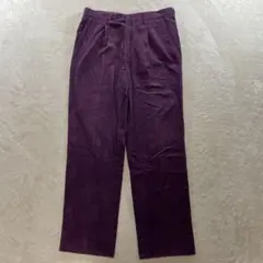 【F3450】Burberryコーデュロイ スラックス サイズ85 パープル