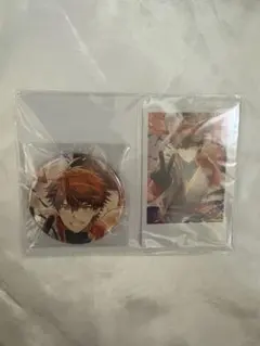 にじさんじ　北見遊征　3SKM バースデー グッズ　缶バッジ チェキ風カード2