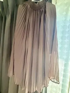 【GU】 プリーツロングスカート ピンク