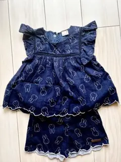 ミッフィー 総柄フレアブラウスセットアップ 美品