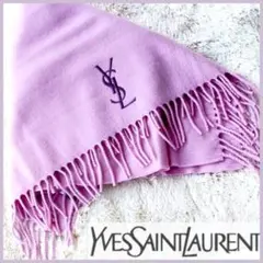 YSL イヴサンローラン✜ストールひざ掛け ブランケット ショール大判マフラー