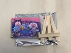 メロとタビ ミニキャンバスA まめきちまめこ