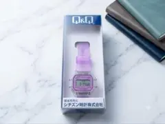 【新品未使用】シチズン Q&Q デジタル腕時計 パープル クリアバンドのサムネイル