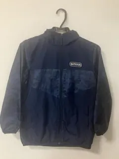 outdoor フード付き　ジャンパー　ジャケット　ネイビー　140cm