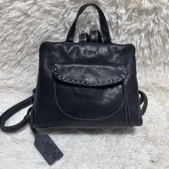 【美品】Dakota シャーロット レザーリュック ブラック