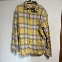 GU フランネルシャツ　ユニセックスXL