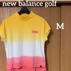 ニューバランスゴルフ　モックネックシャツ　レディース　M 黄色　ピンク