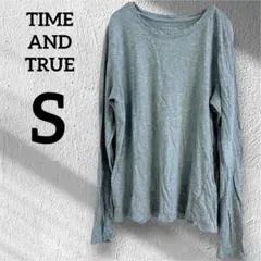 即発送✨TIME AND TRUE 【S/CH】グレー 長袖　シンプル　ロンT