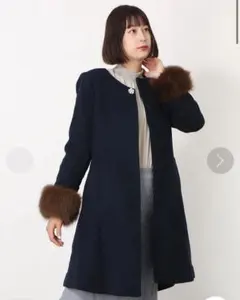 ROYAL PARTY ネイビー ロングコート