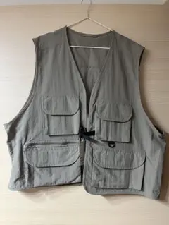 古着 vintage ユーティリティ ベスト グレー XXXL 古着 80年代 バナナリパブリック BANANA REPUBLIC サファリベスト