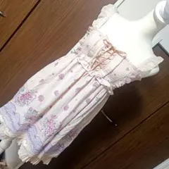 axes femme フラワープリント ノースリーブワンピース キャミワンピ