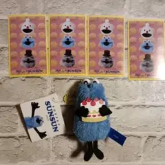 パペットスンスン　ぬいぐるみマスコットBirthday１つ　瀬戸しおのステッカー