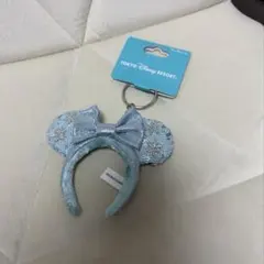 東京ディズニーリゾート ミニーマウス耳付きキーホルダー