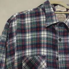 80s saugatuck プリネル　プリントネルシャツ　好配色