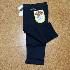 Dickies 新品 7分〜8分丈 センタープレスパンツ ネイビー