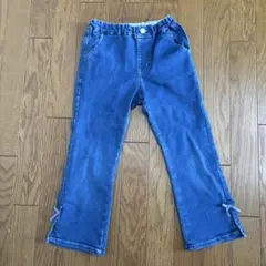BeBe デニムブルー ゴムウエスト パンツ