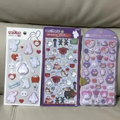 正規品　ベイマックス　ボンボンドロップシール　コットンパフィ　ふわふわシール