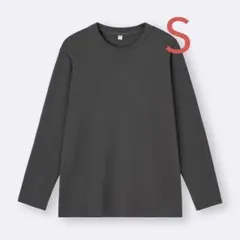 GU ソフトコットンクルーネックT 長袖　S
