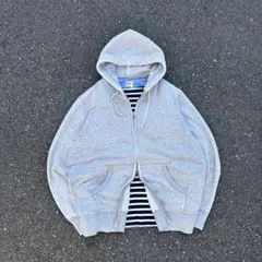 00s old uniqlo グレー ダブルジップ ジップパーカー シティー