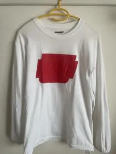 X-LARGE ロゴプリント 長袖Tシャツ S ホワイト/レッド