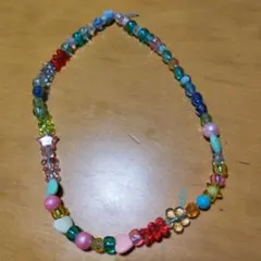 キッズ用 カラフルビーズネックレス