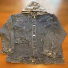 SPORTS NEW FASHION デニムジャケット フード付き 170