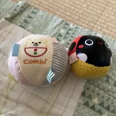 Combi 布製ボール とわたいりのおもちゃ2個セット