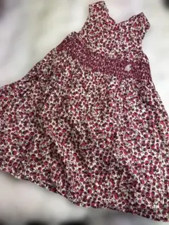 タルティーヌエショコラ　ワンピース 110cm花柄ノースリーブ　リバティ柄