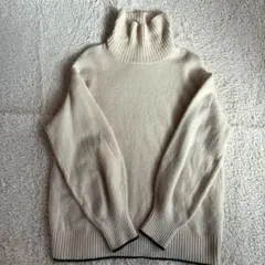 M ilaO wenミラオーウェン　ウールカシミアタートルネックニット