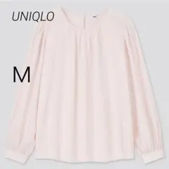 ユニクロ UNIQLO レーヨンジョーゼットボリュームブラウス Ｍ