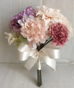 ミニブーケ・ブートニア　ダリア　クラッチブーケ