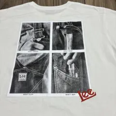 Lee リー　バックロゴ　Tシャツ ホワイト 半袖　Mのサムネイル