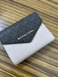 MICHAEL KORS 二つ折り財布 ピンクベージュ ブラウン