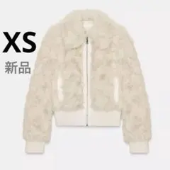 新品　ZARA フェイクファーボンバージャケット　XS
