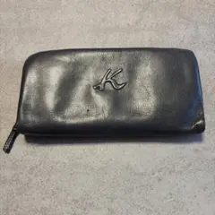 Kitamura キタムラ 長財布 ラウンドファスナー ブラックのサムネイル