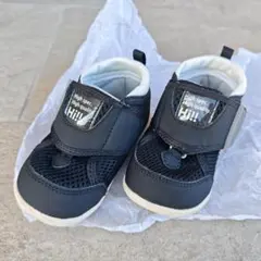 moonstar ムーンスター キャロット 子供靴 黒 ブラック 13.5cm