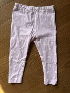 花柄　パンツ　レギンス　ピンク　紫　80