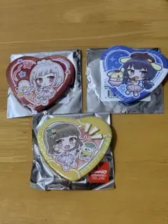 ラブライブ！スーパースター!! ハート型缶バッジ 2個 平安名すみれ 嵐