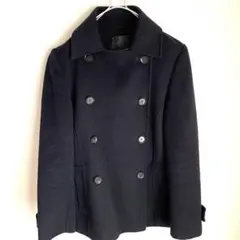 上質　BEAMSピーコート　黒　ジャケット　レディースアウター